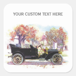 Vintage car custom stickers