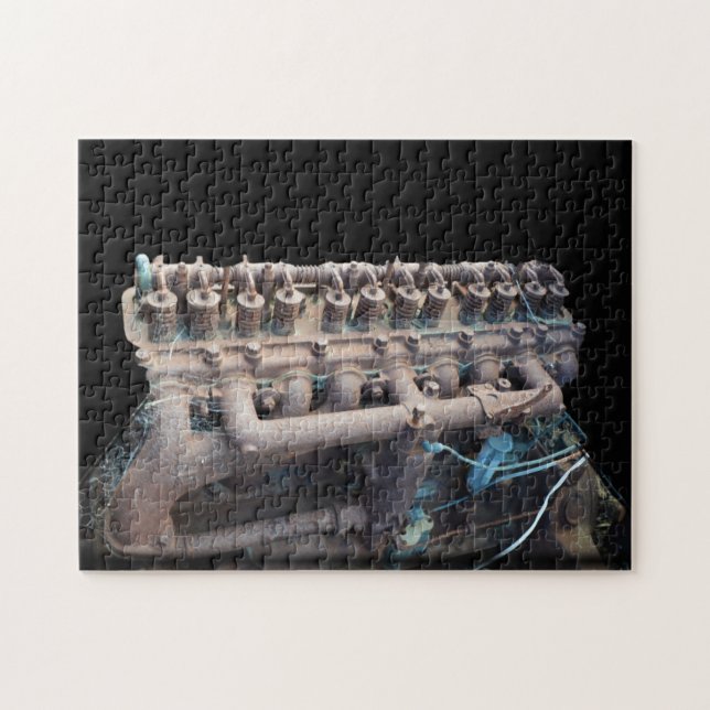 Vintage Car Engine, Jigsaw Puzzle (Horizontal)