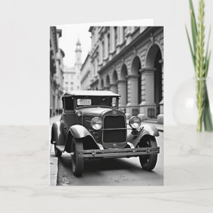 Vintage Car Fathers Day Photo Card