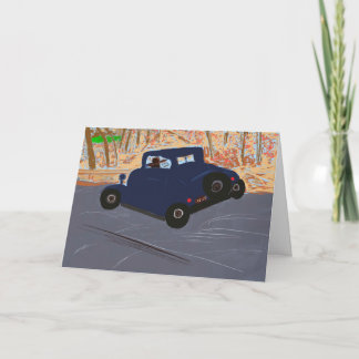 Vintage Car Greeting Card