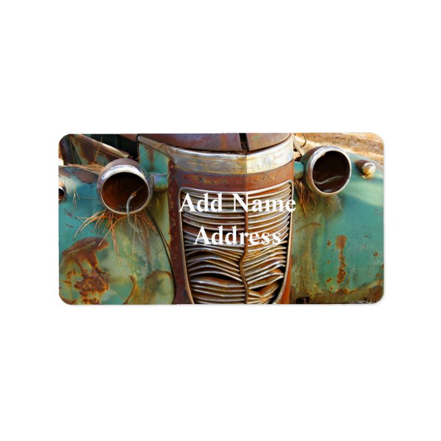 Vintage Car Grille Label (Front)