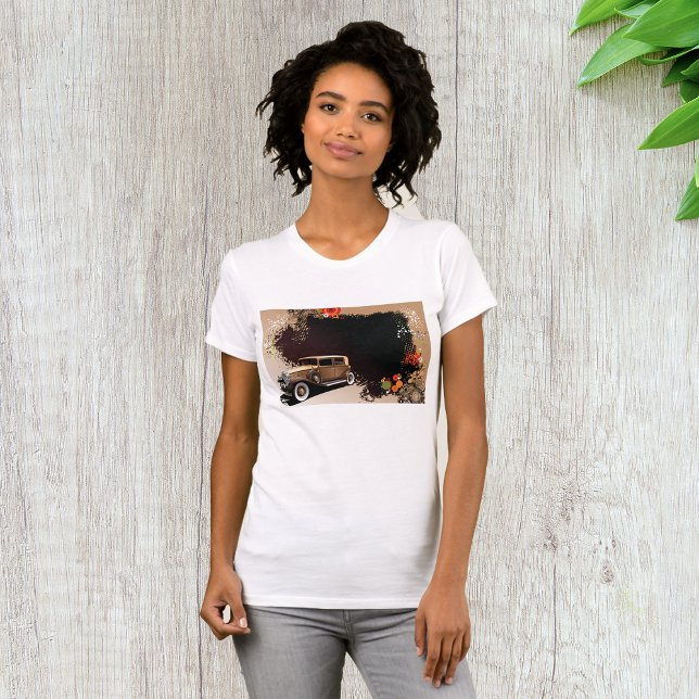 Vintage Car Grunge Womens T-Shirt (Creator Uploaded)