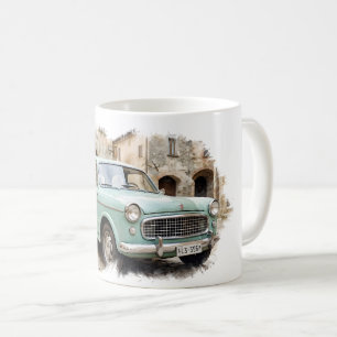 Vintage Car in Rustic Setting Coffee Mug