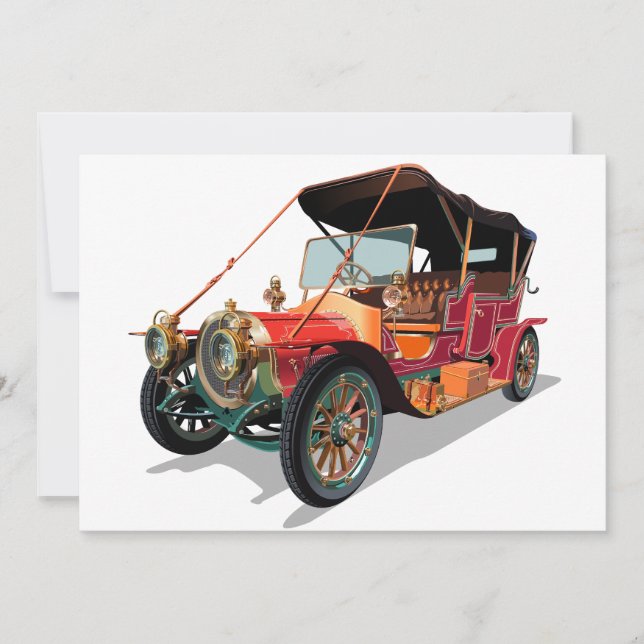 Vintage car invitation (Front)