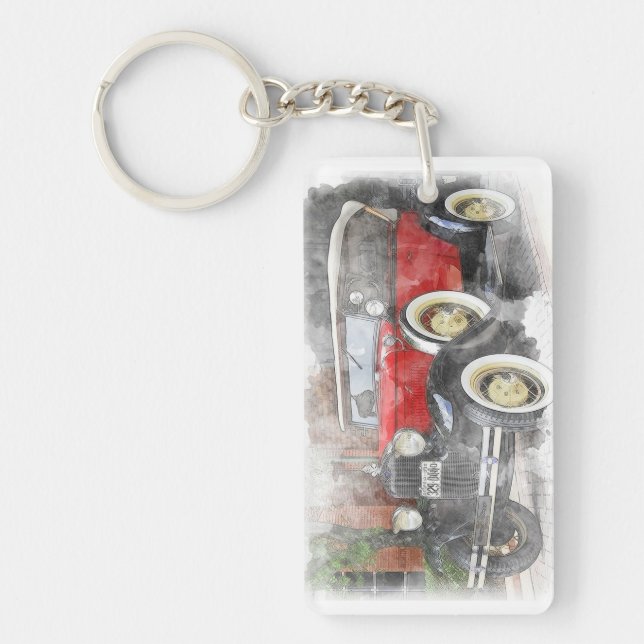 Vintage Car Key Ring (Front)