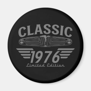Vintage Car Lover 1976 Made in 1976 50th Birthday Magnet