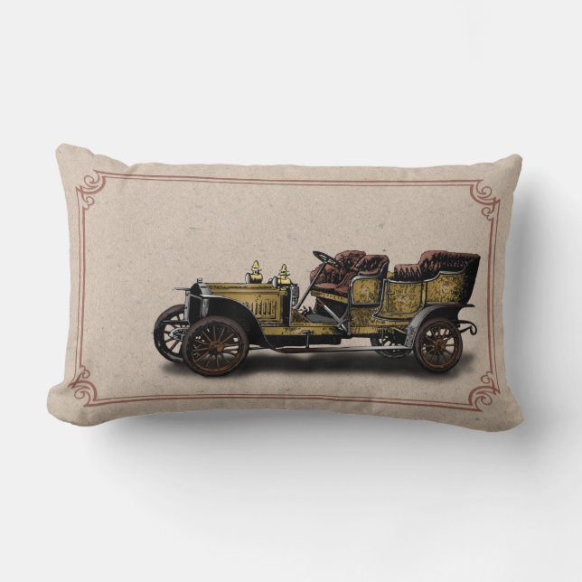 Vintage Car Lumbar Cushion (Front)