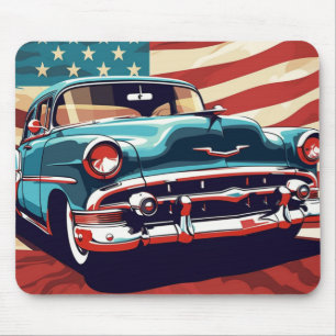 Vintage car mouse pad