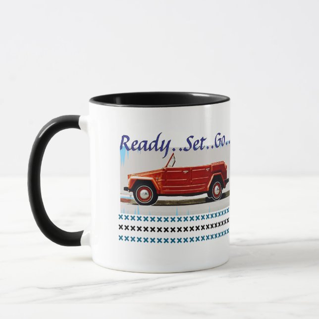 vintage car mug (Left)