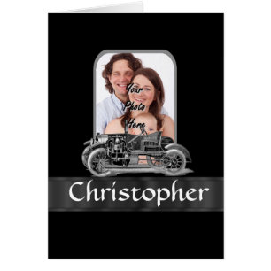 Vintage car on black