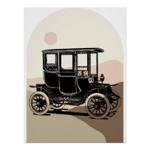 Vintage Car Poster