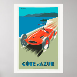 Vintage car. poster