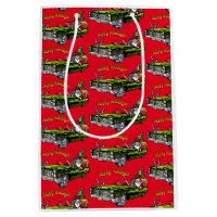 Vintage Car Santa