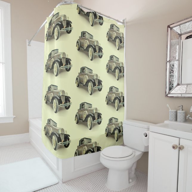 Vintage Car  Shower Curtain (In Situ)