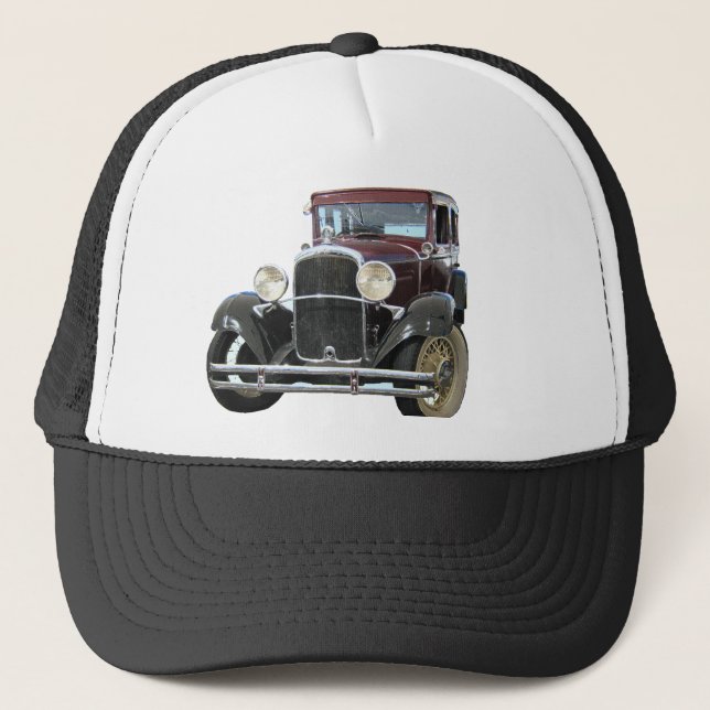 vintage car trucker hat (Front)