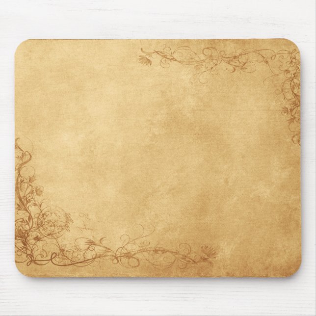Vintage Caramel Brown Mouse Pad (Front)