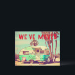 Vintage Caravan New Address Moving Announcement  Postcard<br><div class="desc">Introducing the Vintage Caravan New Address Moving Announcement postcard! Say goodbye to boring moving announcements and hello to a fun, nostalgic way to share your new address. This postcard features a charming vintage caravan design, complete with colourful details and a touch of whimsy. The front of the card showcases the...</div>