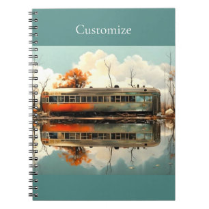 Vintage Caravan Trailer RV Thunder_Cove Notebook