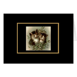 Vintage Card Cat Still Life