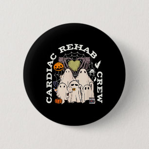 Vintage Cardiac Rehab Crew Rehab Nurse Spooky Hall 6 Cm Round Badge