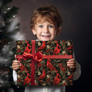 Vintage Cardinal Wrapping Paper