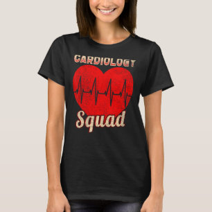 Vintage Cardiology Squad Cardiovascular Cardiologi T-Shirt