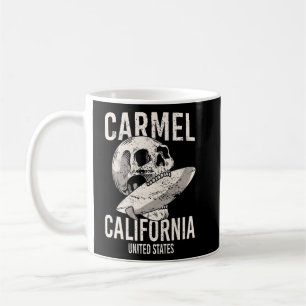 Vintage Carmel Beach California Ca Retro Surfer Sk Coffee Mug