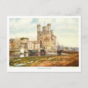 Vintage Carnarvon Castle Postcard