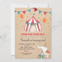 Vintage Carnival Circus Kid's Birthday Party