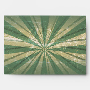 Vintage Carnival Green Invitation Envelope