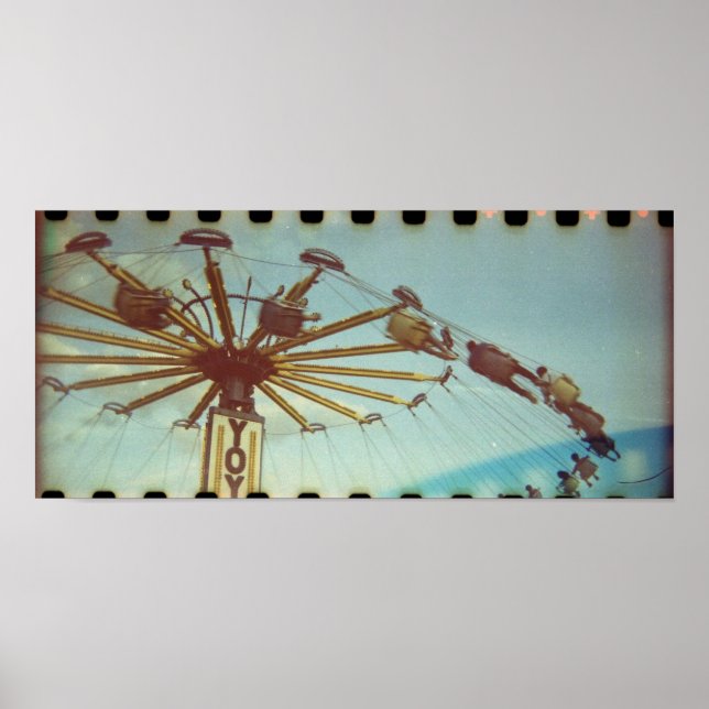 Vintage Carnival Ride Poster (Front)