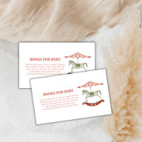 Vintage Carousel Circus Books For Baby Shower