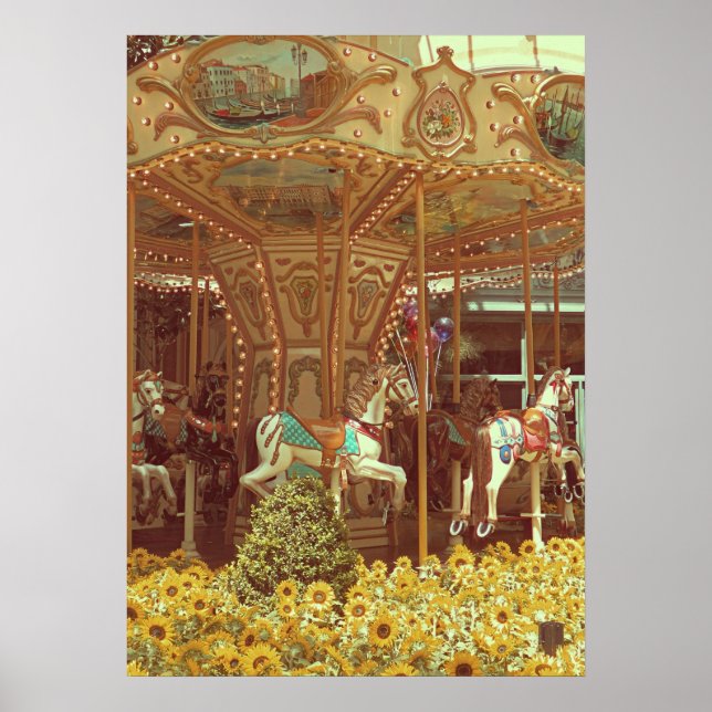 Vintage Carousel Poster (Front)