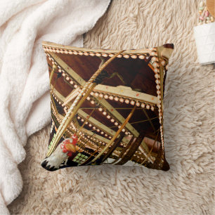 Vintage Carousel Rooster Cushion