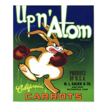 Vintage Carrot Crate Label Print