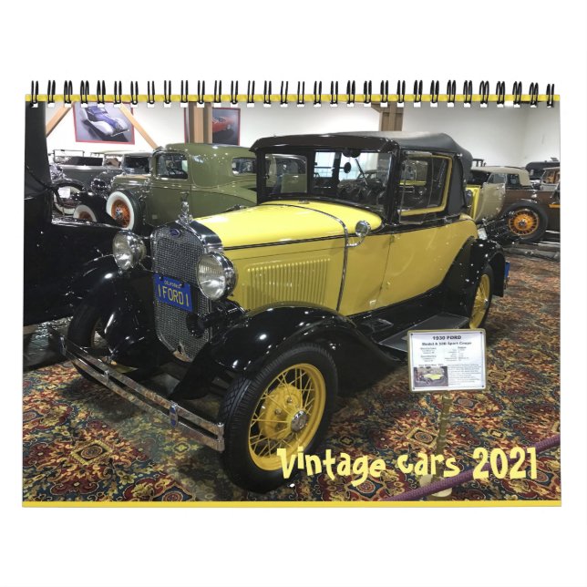 Vintage cars 2021 calendar (Cover)