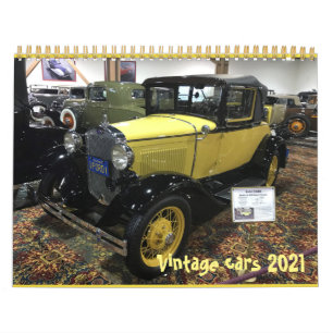 Vintage cars 2021 calendar