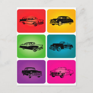 Vintage Cars 2 Postcard