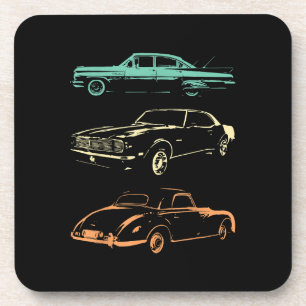 Vintage Cars - 80s & 90s Graphic Retro Coaster
