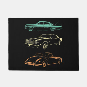 Vintage Cars - 80s & 90s Graphic Retro Doormat