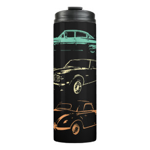 Vintage Cars - 80s & 90s Graphic Retro Thermal Tumbler