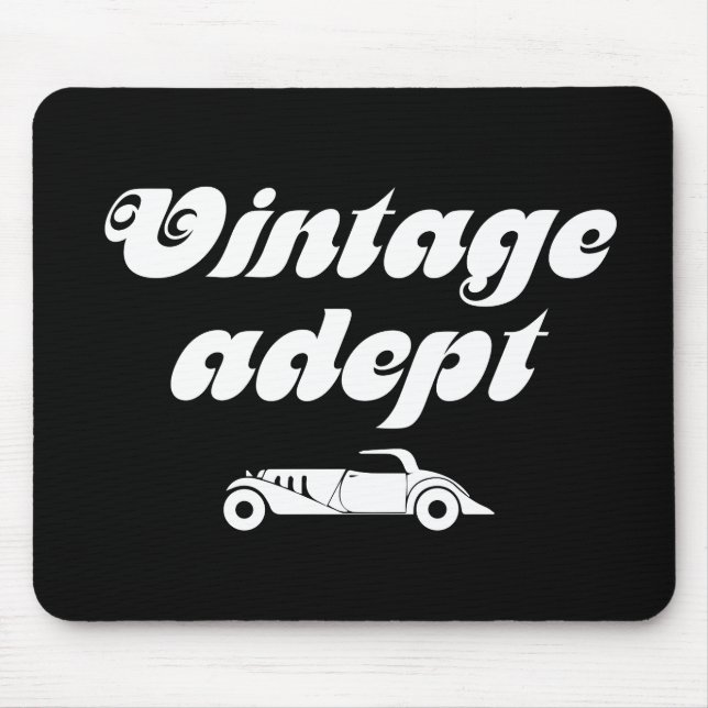 Vintage cars adept mouse pad (Front)