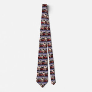 Vintage Cars, Classic Sedans Road Trip on Freeway Tie