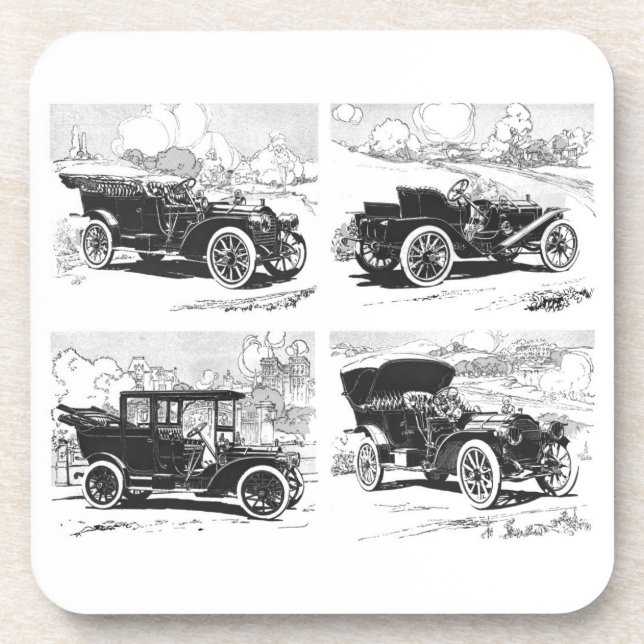 Vintage cars coasters (Front)
