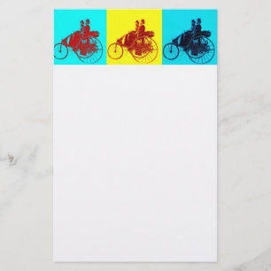 ViNTAGE CARS GATHERING POP ART Stationery