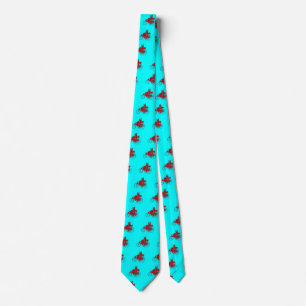 Vintage Cars Gathering,red,blue turquase,teal Tie