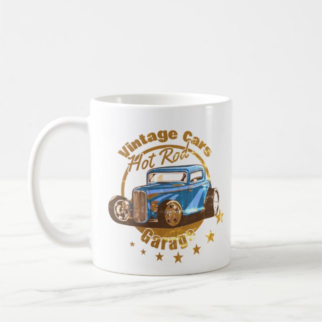 Vintage cars, Hot Rod!  Coffee Mug (Left)