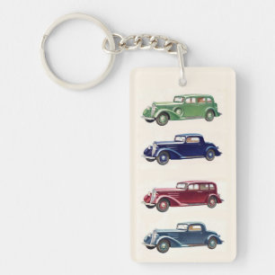 Vintage cars key chain
