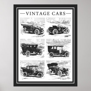 Vintage cars poster