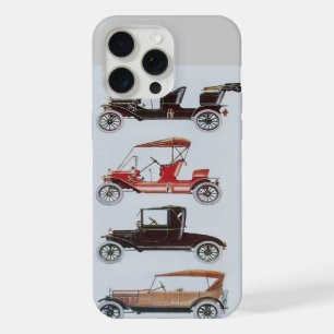 VINTAGE CARS, Red Grey Classic Car iPhone Case